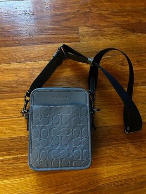 Coach Gray Signature Crossbody Bag